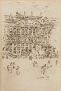 De kerk - Brussel Aanbidding door James Abbott McNeill Whistler