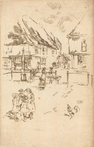 De haan en de pomp door James Abbott McNeill Whistler