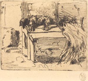 De hond op de kennel