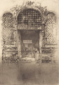De Deur, 1880 door James Abbott McNeill Whistler