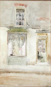De naaiwinkel, c.1897-98 door James Abbott McNeill Whistler