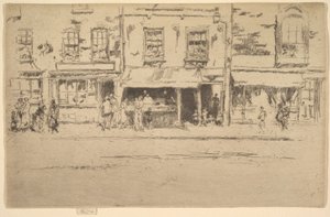 De viswinkel, drukke viswinkel in Chelsea