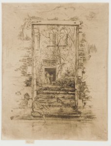 De tuin, 1879-1880 door James Abbott McNeill Whistler