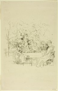 De tuin door James Abbott McNeill Whistler