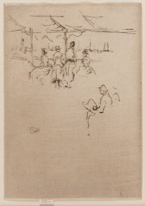 De aanlegsteiger, koeien, 1887