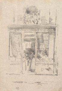 De wasvrouw - La Blanchisseuse de la Place Dauphine, 1894 door James Abbott McNeill Whistler