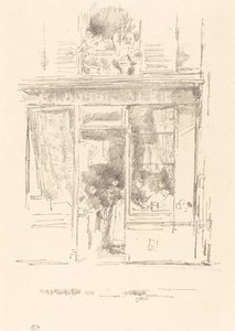 De wasvrouw: La Blanchisseuse de la Place Dauphine, 1894 door James Abbott McNeill Whistler