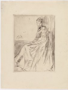 De Brief Maud, zittend, 1873 door James Abbott McNeill Whistler
