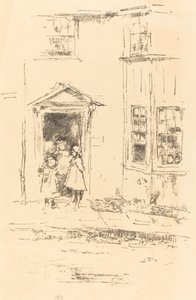 De Kleine Deur, Lyme Regis, 1895 door James Abbott McNeill Whistler