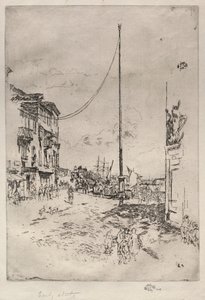 De Kleine Mast door James Abbott McNeill Whistler