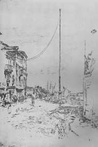De Kleine Mast, ca. 1880, 1925 door James Abbott McNeill Whistler