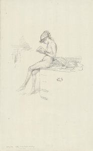 Het Kleine Naakte Model, Lezend door James Abbott McNeill Whistler