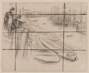 Het Kleine Zwembad, 1861 door James Abbott McNeill Whistler