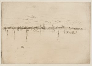 Het Kleine Venetië, 1879-1880 door James Abbott McNeill Whistler
