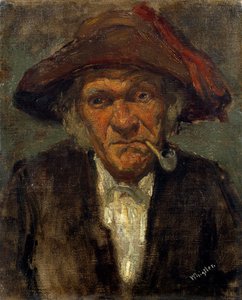 De man met de pijp door James Abbott McNeill Whistler