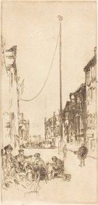 De Mast, 1879-1880 door James Abbott McNeill Whistler