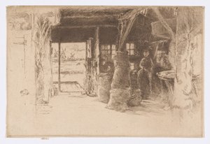 De molen door James Abbott McNeill Whistler