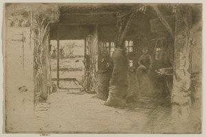 De Molen door James Abbott McNeill Whistler