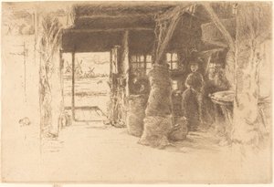 De molen door James Abbott McNeill Whistler