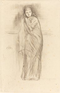 Het model rust, 1870 door James Abbott McNeill Whistler