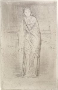 Het model rust, 1870 door James Abbott McNeill Whistler