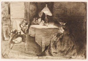 De Muziekkamer door James Abbott McNeill Whistler