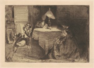 De Muziekkamer door James Abbott McNeill Whistler