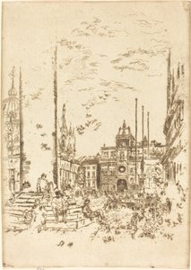 De Piazzetta, 1880 door James Abbott McNeill Whistler