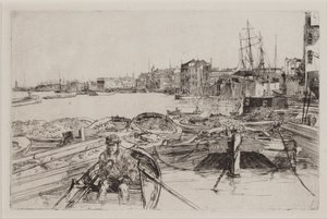 Het zwembad door James Abbott McNeill Whistler