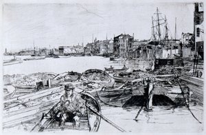Het zwembad door James Abbott McNeill Whistler
