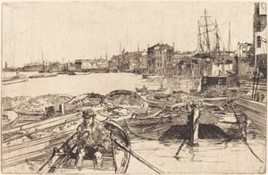 Het zwembad door James Abbott McNeill Whistler
