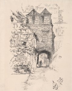 Het Priesterhuis, Rouen, 1894 door James Abbott McNeill Whistler