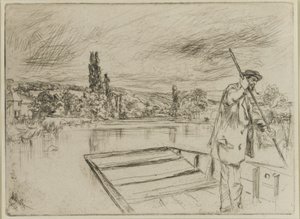 De punter, 1861 door James Abbott McNeill Whistler