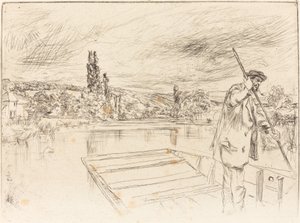 De punter, 1861 door James Abbott McNeill Whistler