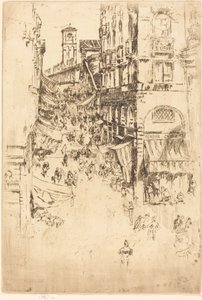 De Rialto, 1880 door James Abbott McNeill Whistler