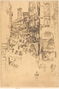 De Rialto, 1880 door James Abbott McNeill Whistler
