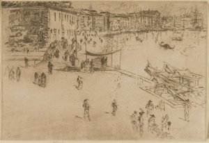De Riva, nr. 2, 1879-1880 door James Abbott McNeill Whistler