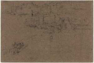 De Riva, Venetië door James Abbott McNeill Whistler