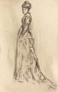 De Zijde Jurk, circa 1873 door James Abbott McNeill Whistler