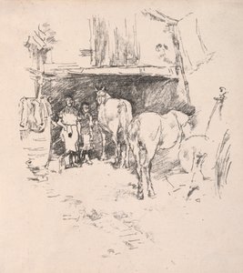 De trappen, Luxemburgse tuinen door James Abbott McNeill Whistler