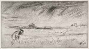 De storm, 1861 door James Abbott McNeill Whistler