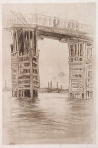 De Hoge Brug door James Abbott McNeill Whistler