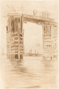 De Hoge Brug, 1878 door James Abbott McNeill Whistler