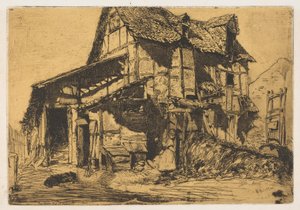 Het Onveilige Huis Het Oude Boerderij, 1858 door James Abbott McNeill Whistler