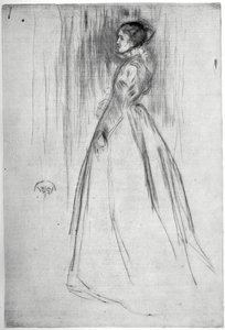 De fluwelen jurk, 1873 1904 door James Abbott McNeill Whistler