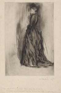 De fluwelen jurk Mevrouw Leyland, 1873-1874