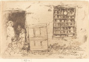 De Dorps Snoepwinkel, 1887 door James Abbott McNeill Whistler