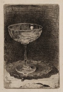 Het wijnglas door James Abbott McNeill Whistler