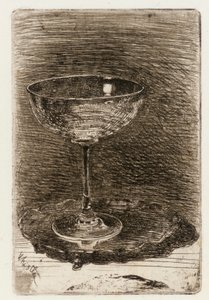 Het wijnglas door James Abbott McNeill Whistler