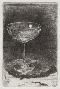 Het wijnglas, 1858 door James Abbott McNeill Whistler